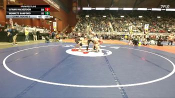 2A-132 lbs Cons. Round 3 - Lyman Halverson, Sundance vs Bennett Sanford, Greybull/Riverside