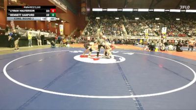 2A-132 lbs Cons. Round 3 - Lyman Halverson, Sundance vs Bennett Sanford, Greybull/Riverside