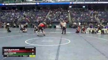 1 lbs Quarterfinal - Alex Coulter, Pamlico County vs Seth Blackledge, Avery County