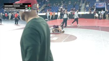 113 lbs Consi Of 32 #2 - Alexander Vasquez, Lowell vs Sean Flaherty, Bow