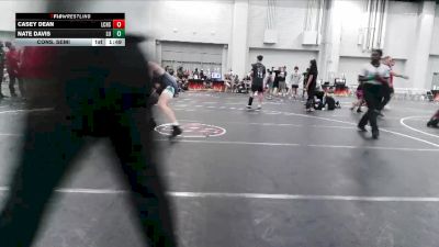 135 lbs Cons. Semi - Casey Dean, Long County High School vs Nate Davis, Level Up