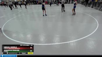 110 lbs Champ. Round 1 - Abigail Gindele, Pursuit Wrestling Minnesota vs Rebekkah Kinkade, Florida