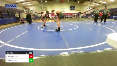 126 lbs 2nd Place - Lane Padgett, Team Tulsa Wrestling Club vs Devin FORD, Cowboy Wrestling Club