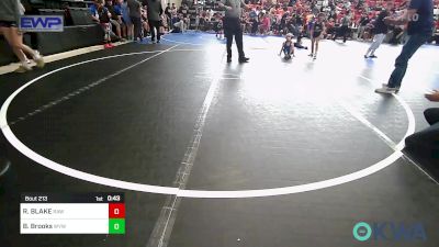 55 lbs Quarterfinal - ROWDY BLAKE, Raw Wrestling Club vs Beckem Brooks, Winfield Youth Wrestling Club