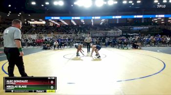 3A 138 lbs Quarterfinal - Nikolas Blake, Hagerty vs Alec Gonzalez, Columbus