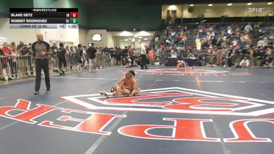 126 lbs Consi Of 32 #2 - Blake Getz, IN vs Robert Rodriguez, NJ