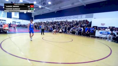 113 lbs Quarterfinal - Samuel Jimenez, Eleanor Roosevelt vs Hunter Jauregui, Fountain Valley