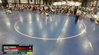 79 lbs Cons. Round 2 - Traceyl Sanborn, Cougars Wrestling Club vs Wyatt Robbins, Altamont