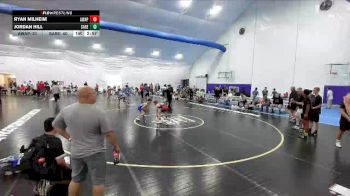 106 lbs Round 3 (10 Team) - Ryan Milheim, AWA PA Posse vs Jordan Hill, Savage Red