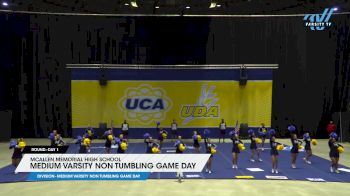 McAllen Memorial High School - Medium Varsity Non Tumbling Game Day [2024 Medium Varsity Non Tumbling Game Day Day 1] 2024 UCA Southwest Regional