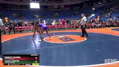 120 lbs Semifinal - Yamilet Aguirre, Yorkville (H.S.) vs Monica Griffin, Chicago (Bowen)