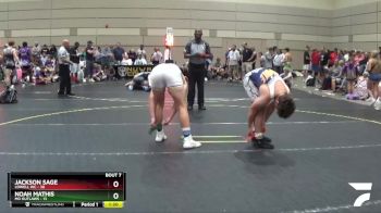 180 lbs Round 3 (6 Team) - Noah Mathis, MO Outlaws vs Jackson Sage, Lowell WC