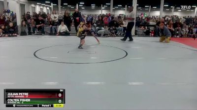 56 lbs Round 1 (10 Team) - Colten Fisher, Rangers WC vs Julian Petre, So Cal Hammers