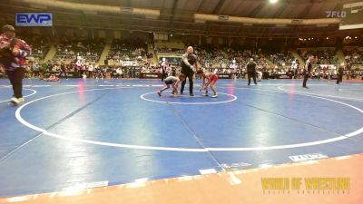 67 lbs Consi Of 16 #1 - Julian Mata, Michigan Premier Wrestling Club vs Luke Mascoto, Flow Academy Honolulu, HI