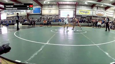 190 lbs 1st Place Match - Kage Mir, Bishop Gorman HS vs Satoshi Davis, SLAM! Nevada