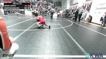 55 lbs Round Of 16 - Ezekiel Aguayo, Grove Takedown Club vs Wakinyan Eagle Elk, Pawhuska Elks Takedown