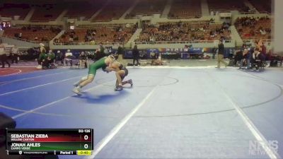 D2-126 lbs Cons. Round 1 - Sebastian Zieba, Willow Canyon vs Jonah Ahles, Campo Verde