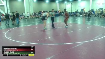 215 lbs Round 4 (6 Team) - Tyson Ruhe, Intense Wrestling Club vs Kensly Lorthe, Wrestling University