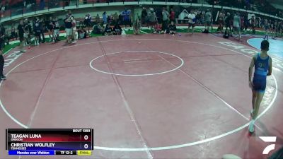 92 lbs Cons. Semi - Teagan Luna, Oregon vs Christian Wolfley, Tennessee