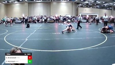 116 lbs Consi Of 32 #2 - Samantha Bramstedt, Threshold WC vs Emily McIntosh, Naples Bears WC