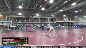 165 lbs Semifinal - Seth Brossard, Wisconsin-La Crosse vs Preston Schuelke, Luther