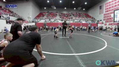 43-46 lbs Rr Rnd 2 - Sydney Bach, Weatherford Youth Wrestling vs Cole Terrell, F-5 Grappling