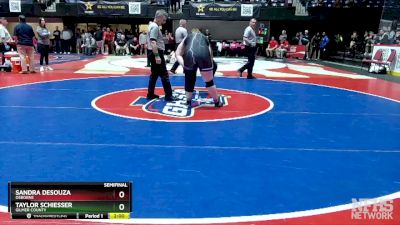 235 lbs Semifinal - Sandra DeSouza, Osborne vs Taylor Schiesser, Gilmer County