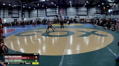 80 lbs Round 1 (6 Team) - Dalton Boehning, NORTH CAROLINA WRESTLING FACTORY vs Treyson Denning, CAROLINA ELITE WRESTLING CLUB