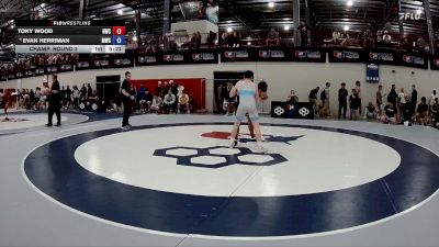 67 kg Champ. Round 2 - Tony Wood, Hilltopper Wrestling Club vs Evan Herriman, Michigan Wrestling Club