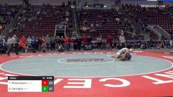160 lbs Consolation - Tyler Pfizenmayer, Saucon Valley Hs vs Andrew Cerniglia, Notre Dame Hs - Green Pond