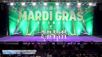 Cheer Force One - Thunderbolt [2026 L1.1 Youth - PREP - D2 Day 1] 2026 Mardi Gras Grand Nationals