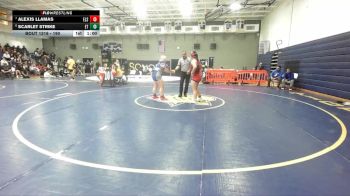 190 lbs Cons. Round 3 - Alexis Llamas, Elsinore vs Scarlet Strike, El Toro
