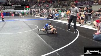 49 lbs Cons. Round 2 - Dawson Riley, SW Timberwolves vs William Roe, Topeka Blue Thunder
