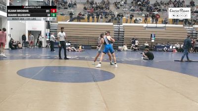 141 lbs Consi Of 8 #1 - Elijah Brosius, UPJ - UNATT vs Gianni Silvestri, University At Buffalo