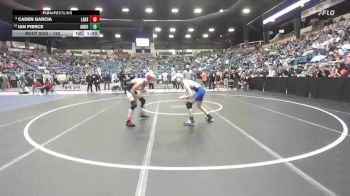 120 lbs Champ. Round 1 - Ian Pierce, Andover vs Caden Garcia, Lansing HS