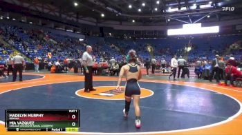 100 lbs Cons. Round 2 - Mia Vazquez, Chicago (Rickover Naval Academy) vs Madelyn Murphy, Roxana