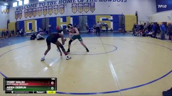 126 lbs Quarterfinal - Yosef Walsh, Palm Harbor University vs Aiden Debrun, Venice