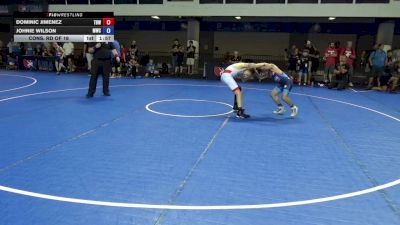 92 lbs Cons. Rd Of 16 - Dominic Jimenez, The Best Wrestler vs Johnie Wilson, Mecca Wrestling Club