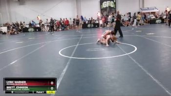 120 lbs Champ. Round 1 - Lyric Warner, Michigan Grappler RTC vs Brett Johnson, Moen Wrestling Academy