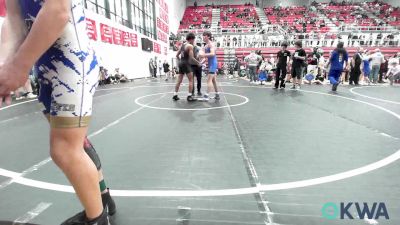 132 lbs Quarterfinal - Nash Denison, Cowboy Wrestling Club vs Landon Achziger, Choctaw Ironman