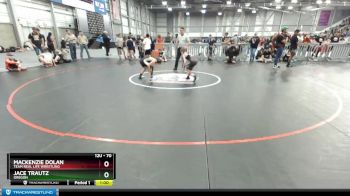 70 lbs Cons. Round 1 - Mackenzie Dolan, Team Real Life Wrestling vs Jace Trautz, Oregon