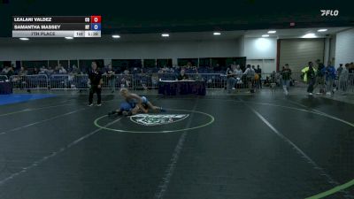 100 lbs 7th Place - Lealani Valdez, CO vs Samantha Massey, NY