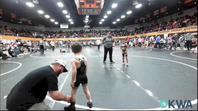 46 lbs Round Of 16 - Gavino Camarillo, Clinton Youth Wrestling vs Cory Clark, Norman Grappling Club