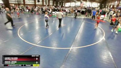 98 lbs Quarterfinal - Nixon Jense, Pleasant Grove vs James Oliver, Team Pride Academy