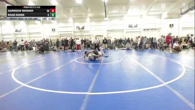 E-139 lbs Quarterfinal - Garrison Weisner, OH vs Roan Dukes, IL