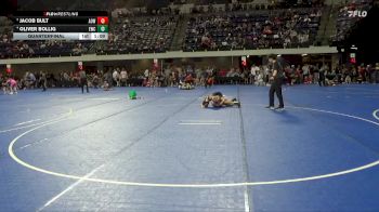 110 lbs Quarterfinal - Oliver Bollig, Evansville Wrestling Club vs Jacob Bult, American Outlaws Wrestling