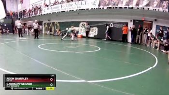 120 lbs Quarterfinal - Garrison Weisner, Clay (Oregon) vs Adom Sharpley, Solon