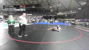 Boys 2A 157 lbs Cons. Semi - Wyatt Sloman, North Kitsap vs Israel Manfredda, Pullman
