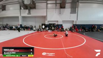 50 lbs Cons. Round 4 - Elijah Flores, Jflo Trained vs Reece Lizak, Texas Elite Wrestling Club