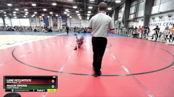 56 lbs Rd# 1 9:00am Friday - Lane McClintock, Iowa Black vs Mason Simons, Terps XPress